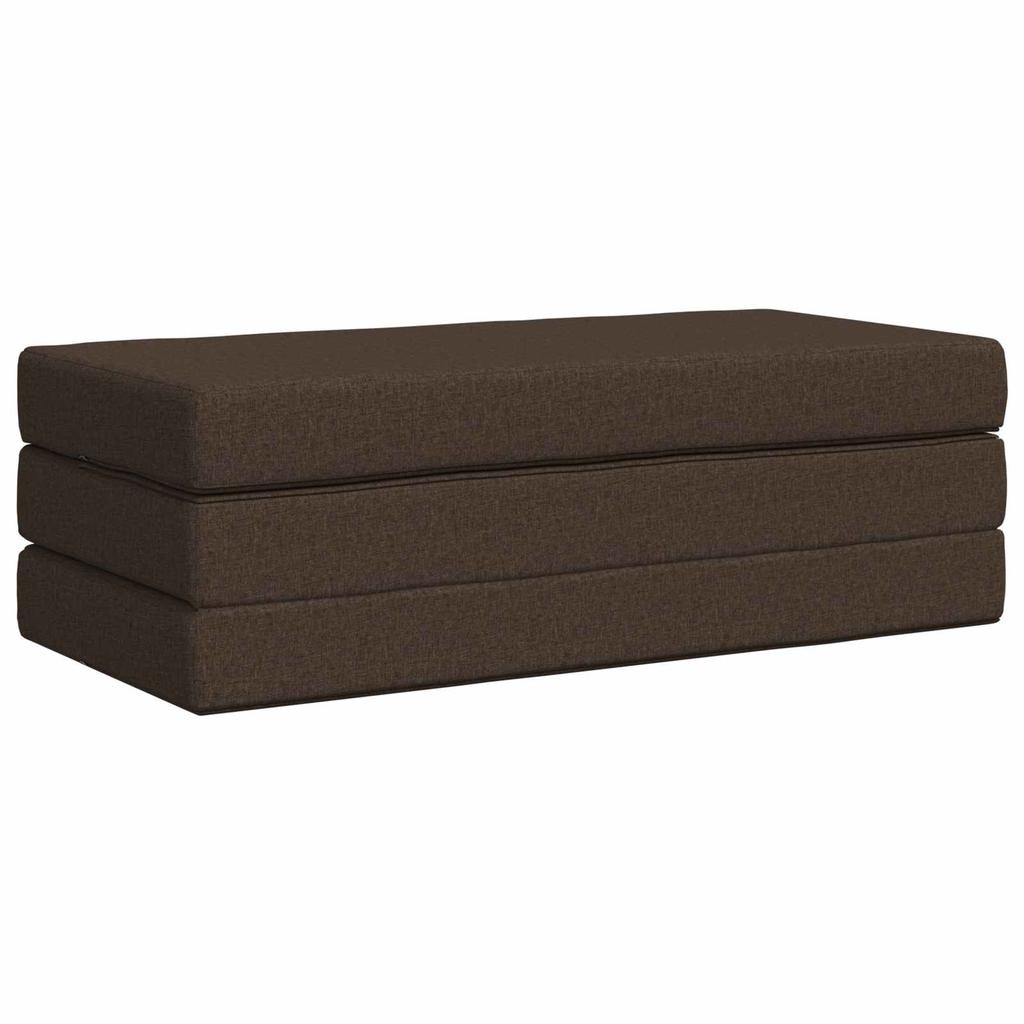 Folding Sofa Bed 120 x 67 x 45 cm Taupe