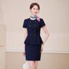 Gray Women's High-End Professional Short-Sleeve Two-Piece Summer Workwear