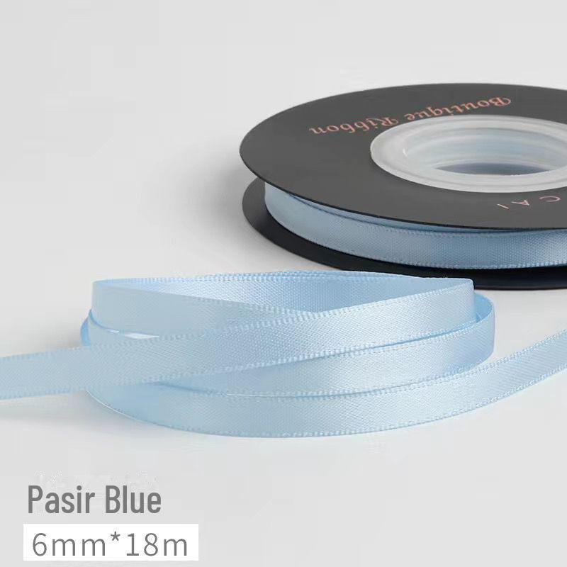 

5 мм двухсторонняя полиэстеровая подарочная лента с цветочным узором для аксессуаров для волос, украшения тортов и букетов