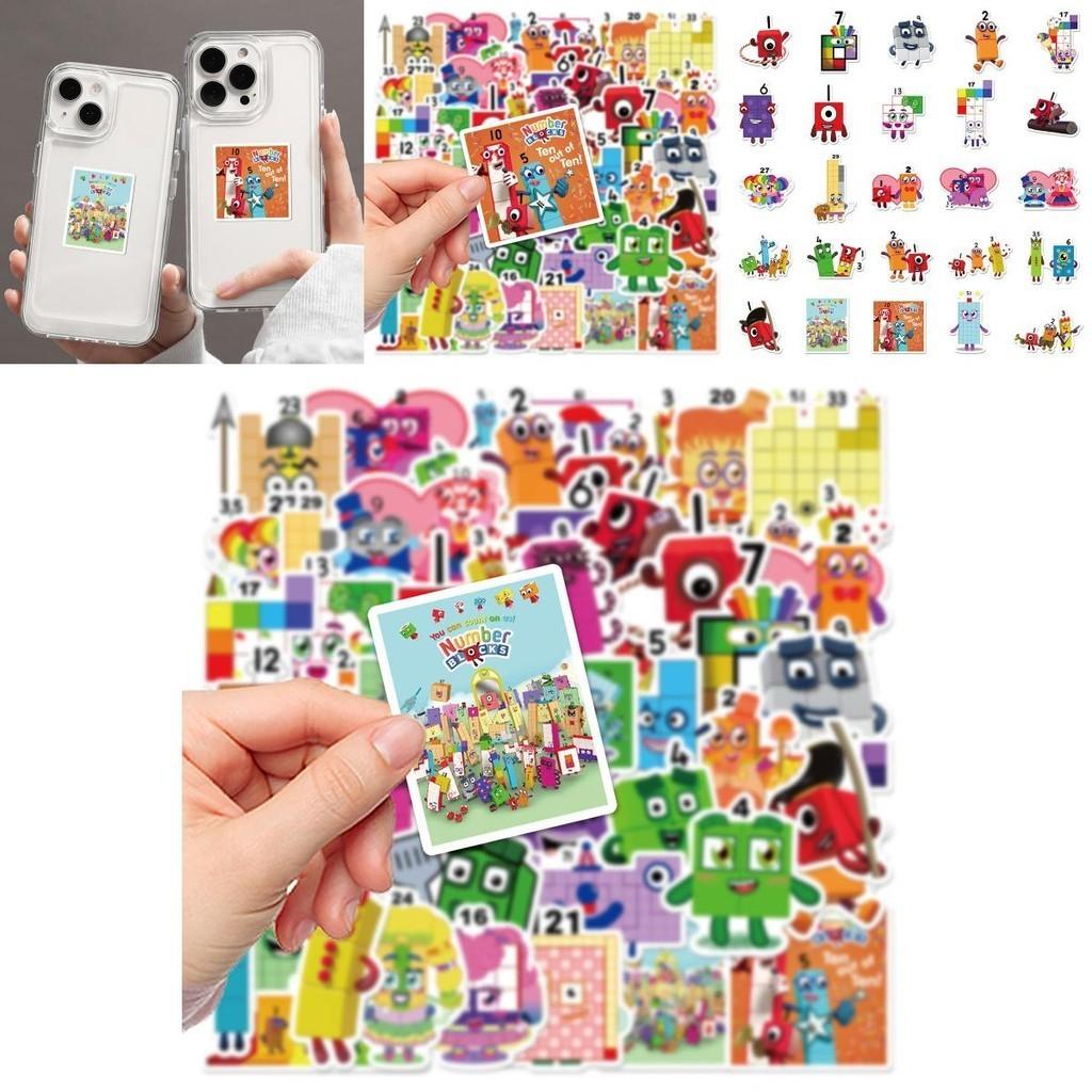 50pcs Adhesive Waterproof Reusable Stickers Decorate Cases More!