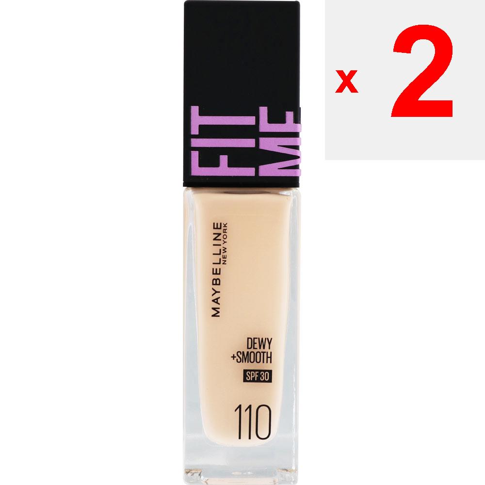 MAYBELLINE NEW YORK Maybelline Fit Me Liquid Foundation D N110 Skin Makeup After Conditioning the Skin with Lotion and Primer, Take an Appropriate Amo