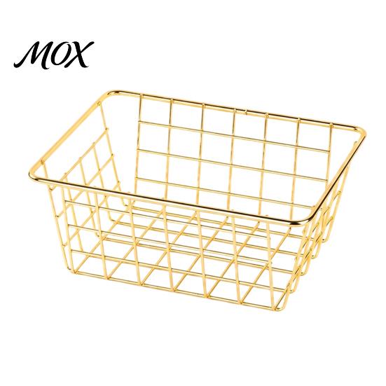 Gouden Gesmeed IJzeren Containers Opbergmand, Scandinavische Stijl Draad Organizer Bak, Grote Kledingkast Kleding Organisatie Bakken Capaciteit Decoratieve Container voor
