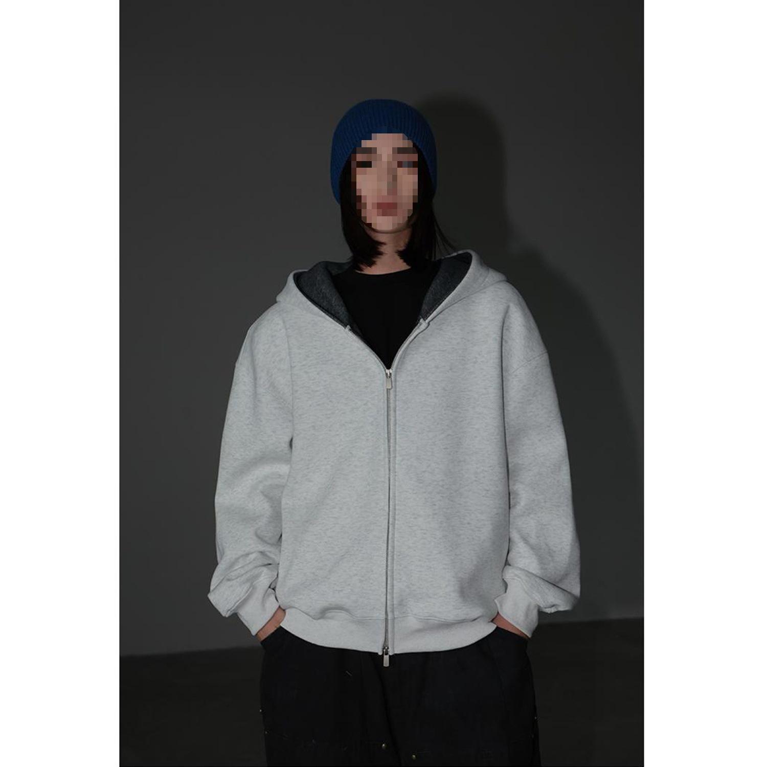 Осенняя унисекс толстовка-кардиган Cross2025 с цветовыми блоками - Свободная спортивная куртка XL