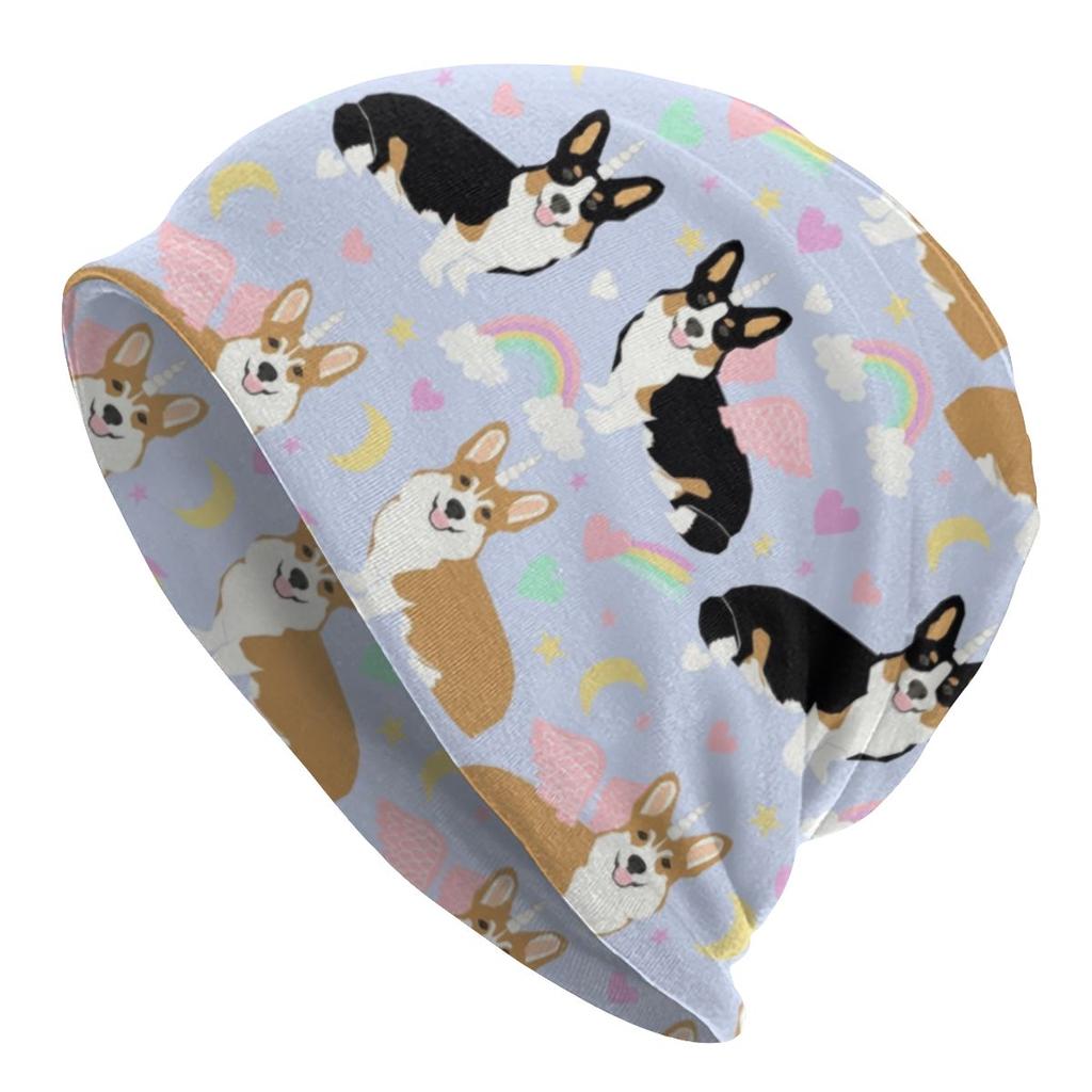 Winter Warmer süßer Pomeranian Deutscher Spitz mit Blumen Motorhaube Femme Beanie Mütze Hippie Haustier Hund Outdoor Ski Skullies Beanies Cap