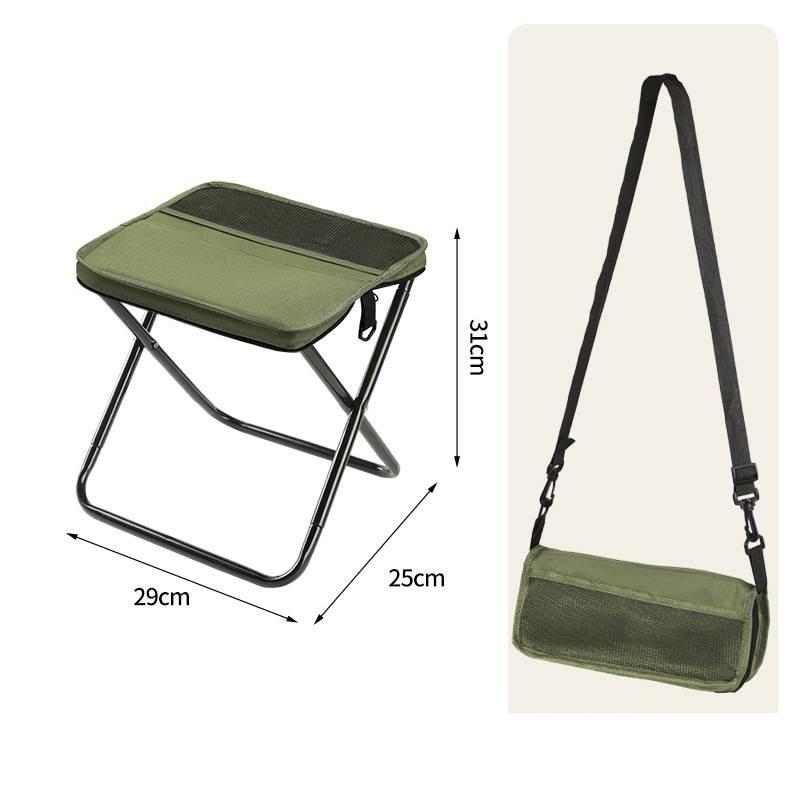 Travel Friendly Folding Stool Oxford Fabric Lightweight Build Outdoors Picnics