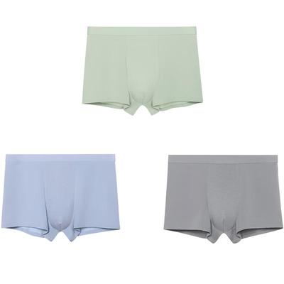 Ubras Men's Xinjiang Cotton 7A Antibacterial Boxer Briefs 3-Pack