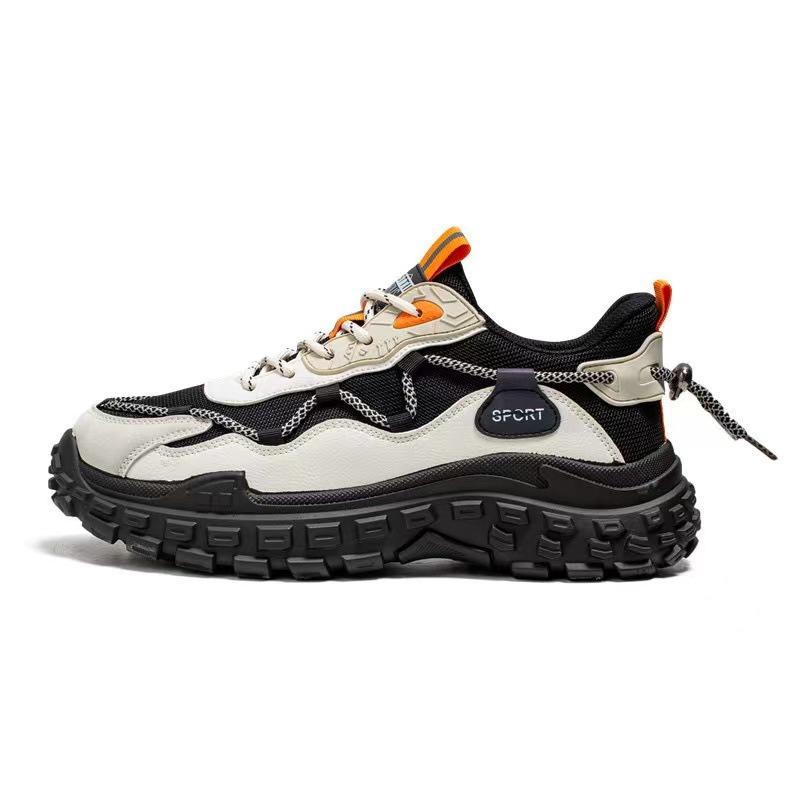 Men's Shoes Summer Breathable Mesh Versatile Sports and Leisure Running Thick Soled Tires Dad Men's Trendy Shoes