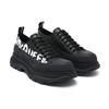 Alexander Mcqueen Chaussures à Lacets 'Black White' avec Semelle Graffiti Slick 711108WIAT61070