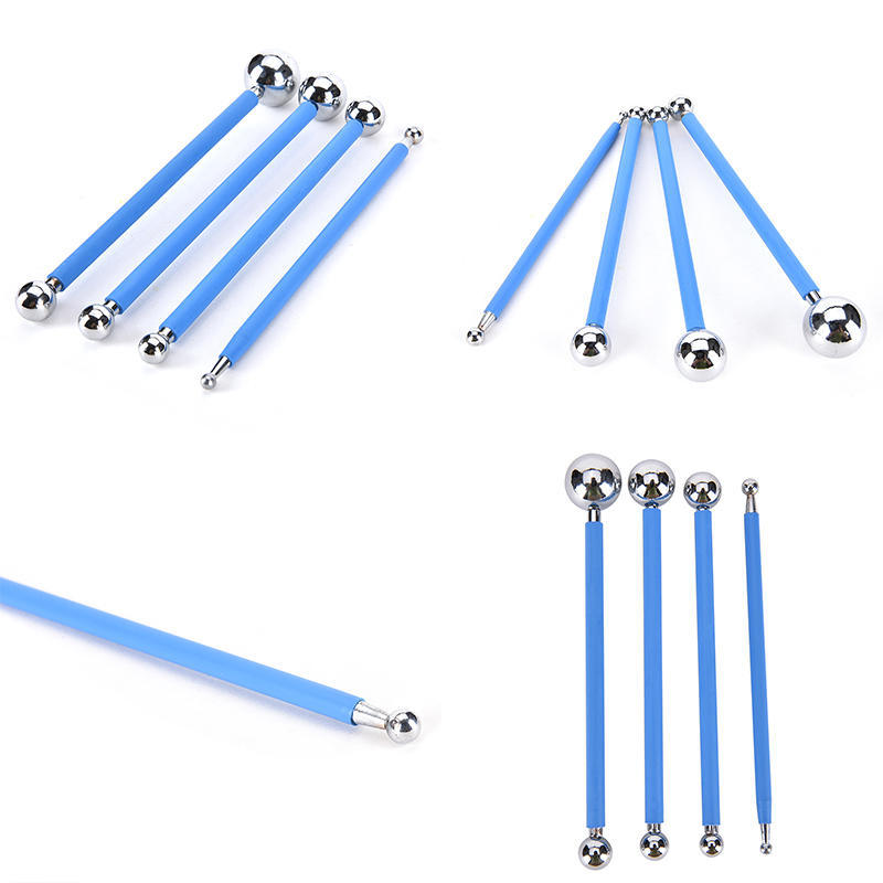 4 Pcs Stainless Molding Ball Sticks Dessert Fondant Cake Decoration Supplies