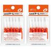 Mitsubishi Pencil Refill Ink Cartridges HUB-303 Vermilion, Pack of 2 674879001