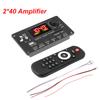 2x40W Amplifikatör MP3 Dekoder Kartı Ses Kontrolü Bluetooth Araç Çalar USB Kayıt Modülü LINE IN FM AUX Radyo Eller Serbest