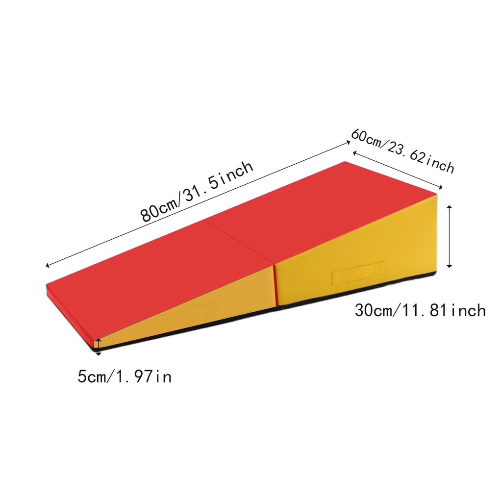 Foldable Gymnastics Training Equipment Gymnastics Wedge Mat for Yoga Sports Skill Training Gym Exercise Cheerleading