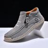 Women's Plus Size Casual Slip-On Leather High-Top Shoes: Stylish Outdoor Spring Footwear