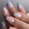 Morandi Gradient Press-On Nail Tips: Pink, Blue, Purple - Autumn/Winter Skin-Brightening European and American Style.