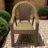 Extra-Thick Rattan Chair for Outdoor or Indoor Terrace Leisure