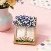 Wooden DIY Photo Frame with Artificial Baby's Breath Bouquet for Living Room Bedroom Office Home Table Decor Mother's Day Gifts for Mom Women