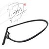 Premium Rear Left Door Roof Seal Replacement Designed Specifically for Select For BMW Models (For F01 F02 F04) OEM# 51357179123