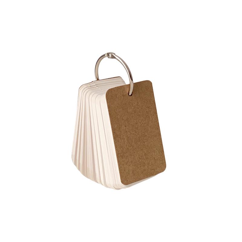 Kraft Paper Sticky Notes and Notepad Set with Blank Pages - Student Coil Notebook