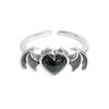 Sweet Grape Personality Bat Cute Kitten Open Ring Niche Premium Sense Stacked Ring