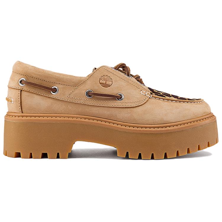 Timberland Comfortable Versatile Sailing Shoes Women Shoes Light-Brown A2GVFEN3