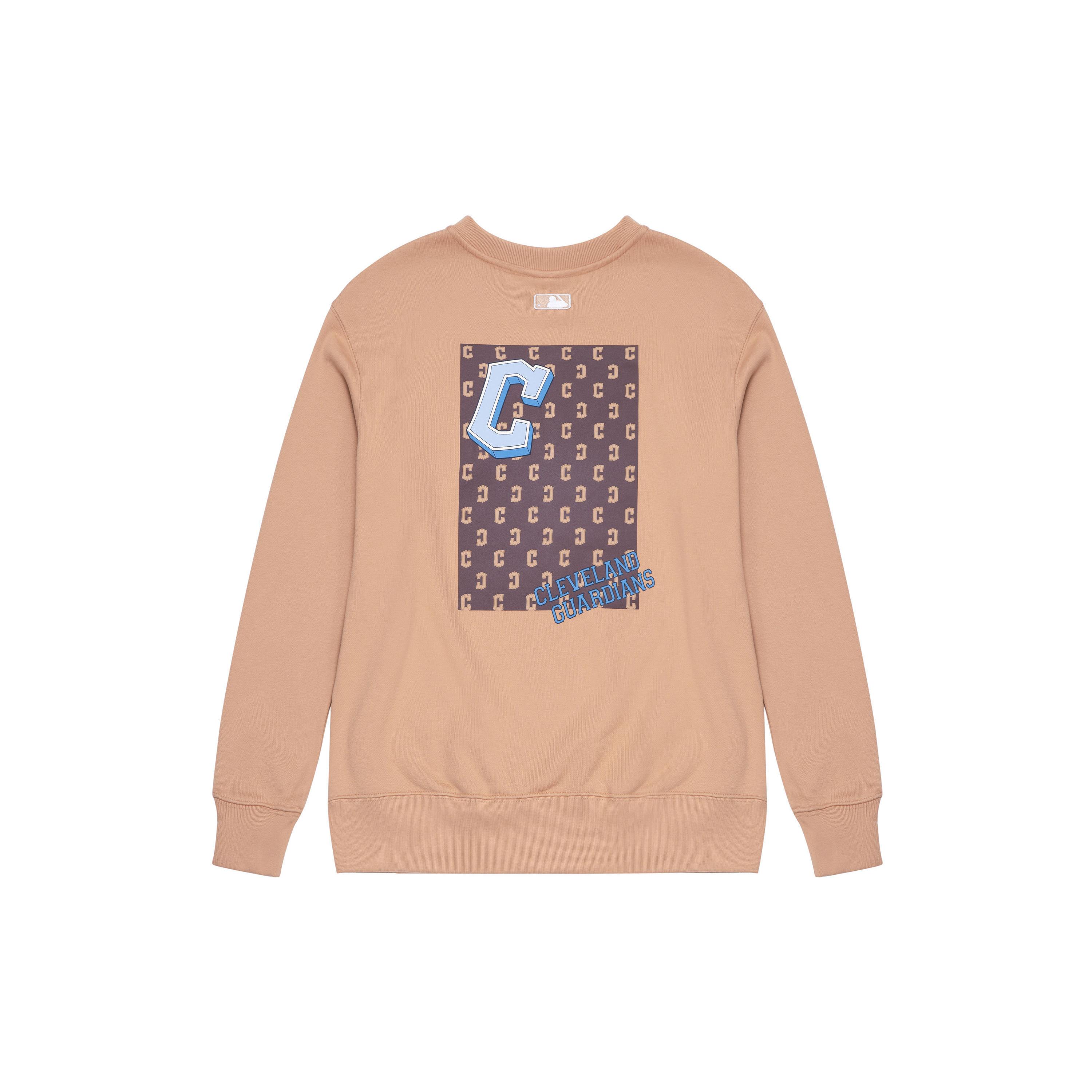 MLB Monative Sweatshirts Unisex Brown Crew Neck Moderate Other 3AMTM0934-45CAL M