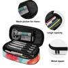 Pen Case Portable Durable 300D Polyester Full Zipper Closure with Pen Slots Mesh Pocket and Spacious Main Compartment for Students