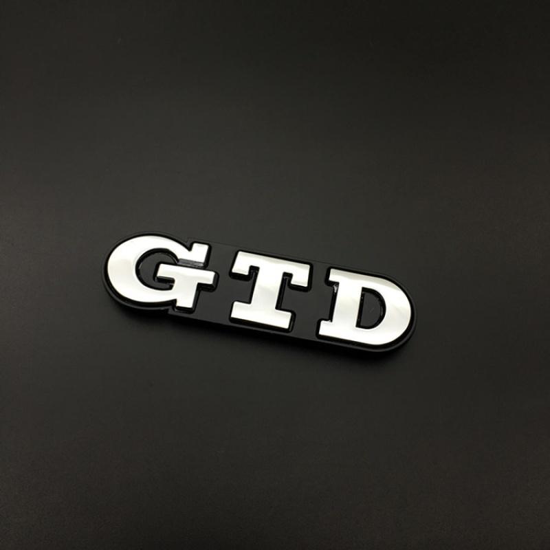 3D Metal GTD Logo Car Stickers Decals Front Hood Grill Emblem Badge for GTD Go-lf 2 4 5 6 7 8 R MK4 MK5 MK6 MK7 MK3 MK2