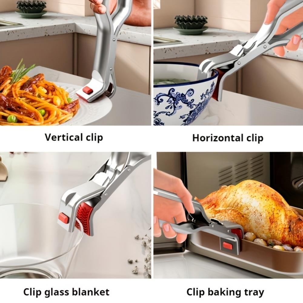 Stainless Steel Anti-scalding Clip, Kitchen Bowl Clip, Steamer Clip, Plate Anti-scalding Clip, Oven Dish Clip, Dish Clip, Cooking Pliers