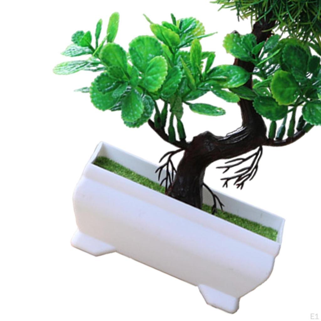 Potted Artificial Plant Planter Plants in Pot for Bathroom Corner