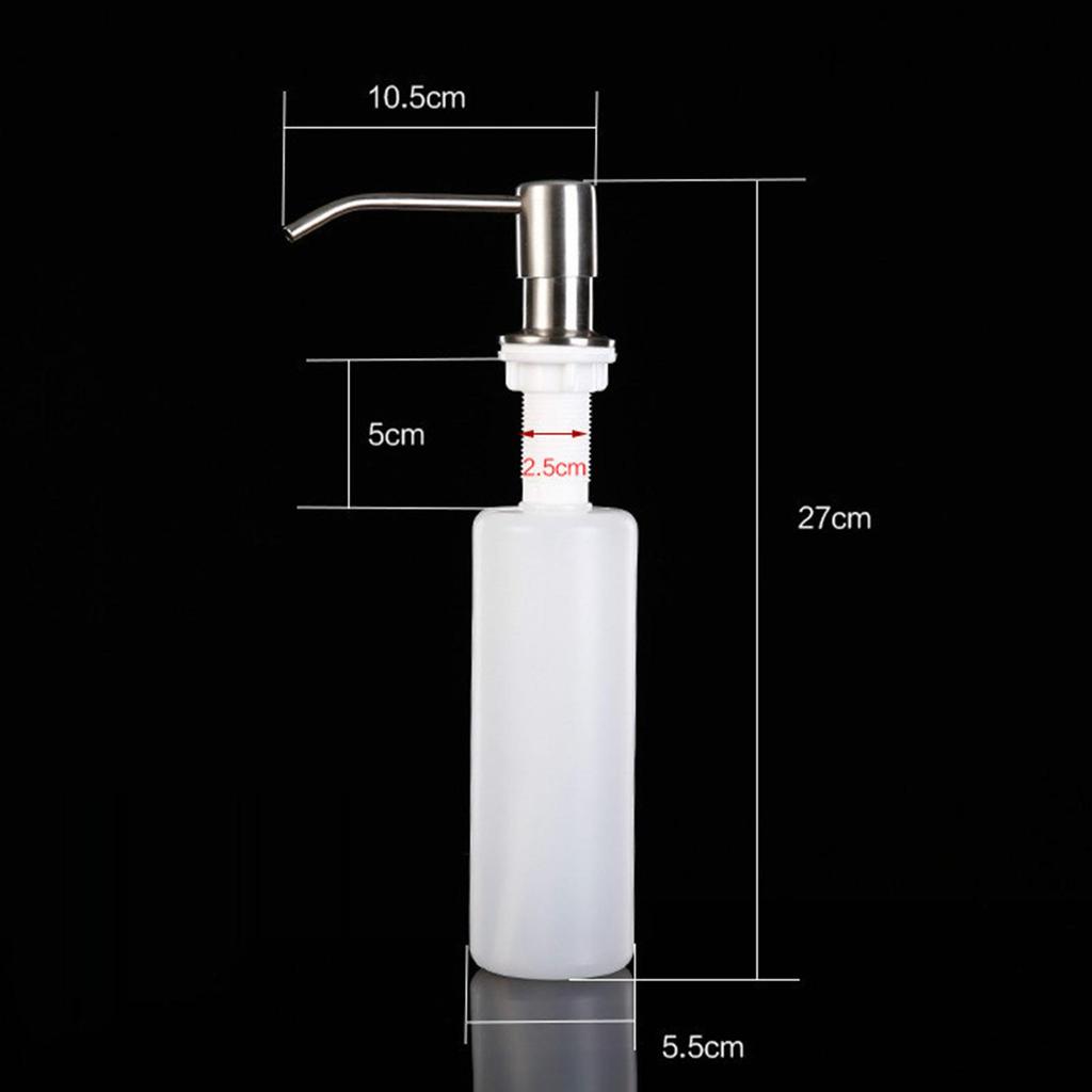 Refillable Sink Soap Dispenser Pump Reusable for Sink Opening 25mm~36mm