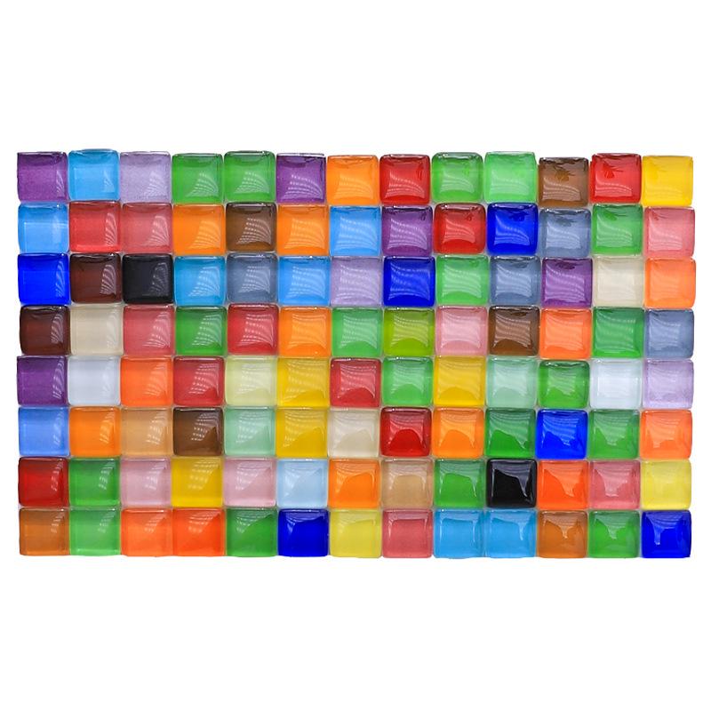 1cm Crystal Glass Colored Stones Mosaic DIY Kit for Kids