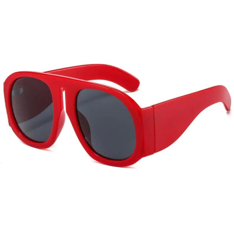 Yellow Oversized Pilot Sunglasses Women Luxury Designer Wide Square Gradient Sun Glasses Trendy Big Frame