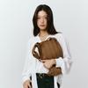 Pleatsmama New Shoulder Bag Glitter Camel