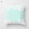 45x45cm Fresh Mint Green Geometric Animal Love Pillowcase Comfortable Sofa Car Seat Cushion Cover Room Aesthetic Home Decor