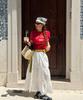 Olai Kang-Kang (Camellia) Floral Lace Tiered Skirt_White (2 Colors)
