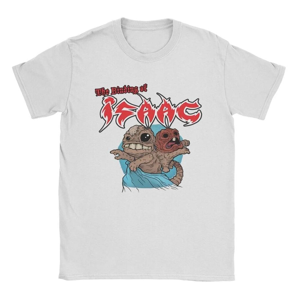 Awesome The Binding of Isaac Video Game T-Shirt Men O Neck Pure Cotton T Shirts Cartoon 90s Short Short Sleeves Plus Size Loose