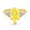 Lindon Classic 925 Sterling Silver Zircon Ring Ladies Jewelry Wedding Promise Party Gift