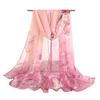 Spring and Autumn Women's Pastoral Scarf Thin Qiao Qi Silk Scarf Versatile Lady Water Two-color Silk Scarf