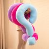 Cute Question Mark Shaped Neck Pillow Soft Plush Travel U‑Pillow Multicolor Support Cushion For Office Nap Car Rest Home Sofa Decor Gift