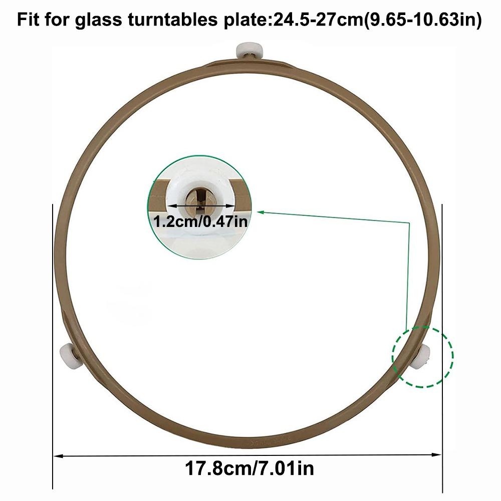 17.8CM/18.9CM/22CM Mikrowellenherd Rollenhalter Universal Drehbarer Ring Unterstützung
