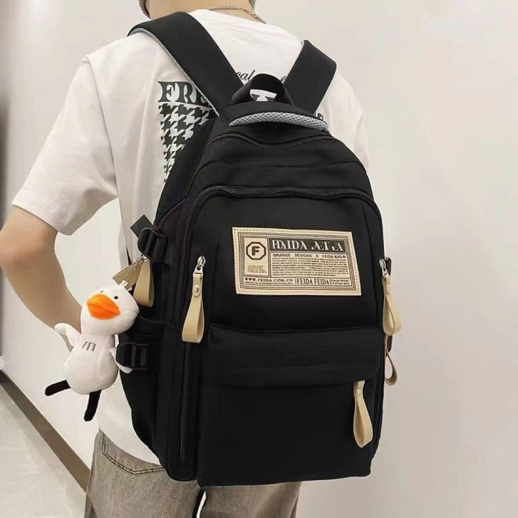 Multi-Pocket Large Capacity Backpack - Stylish Laptop Bag with High-Value Design for Work