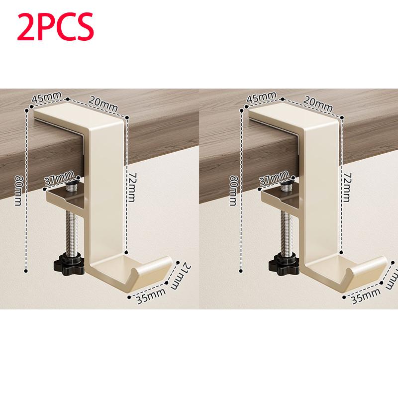 1pcs Punch-free Desk Hook Adjustable Desk Edge Hook Multi - Functional Gaming Headset Hanging Hook Home Office Organizer