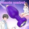 Analplug Vibrator für Männer Drahtlose Steuerung Buttplug Sexspielzeug für Paare Vibrierender Anal-Prostata-Massagegerät Erwachsenen Gay Produkte