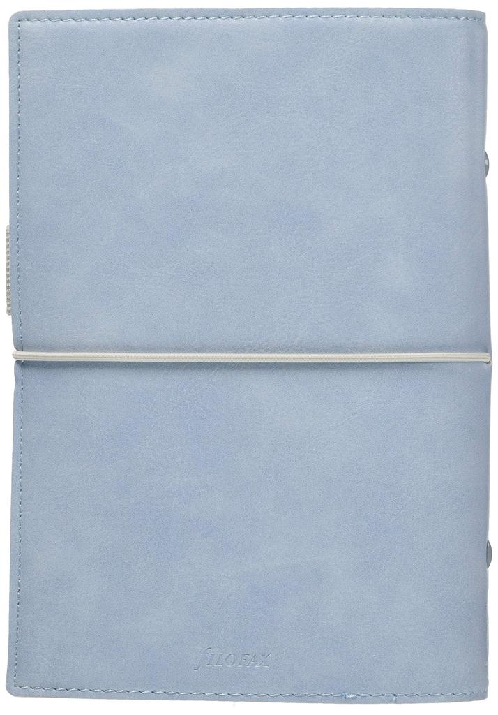 Filofax Domino Bible Size Planner, Pearl Blue, 022578 (Genuine Imported Product)