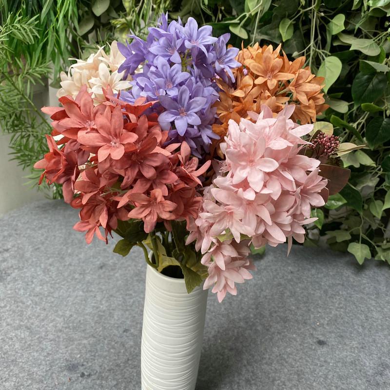 Realistic Snow Silk Orchid Floral Flowers Stems Indoor Decoration Wedding Gift