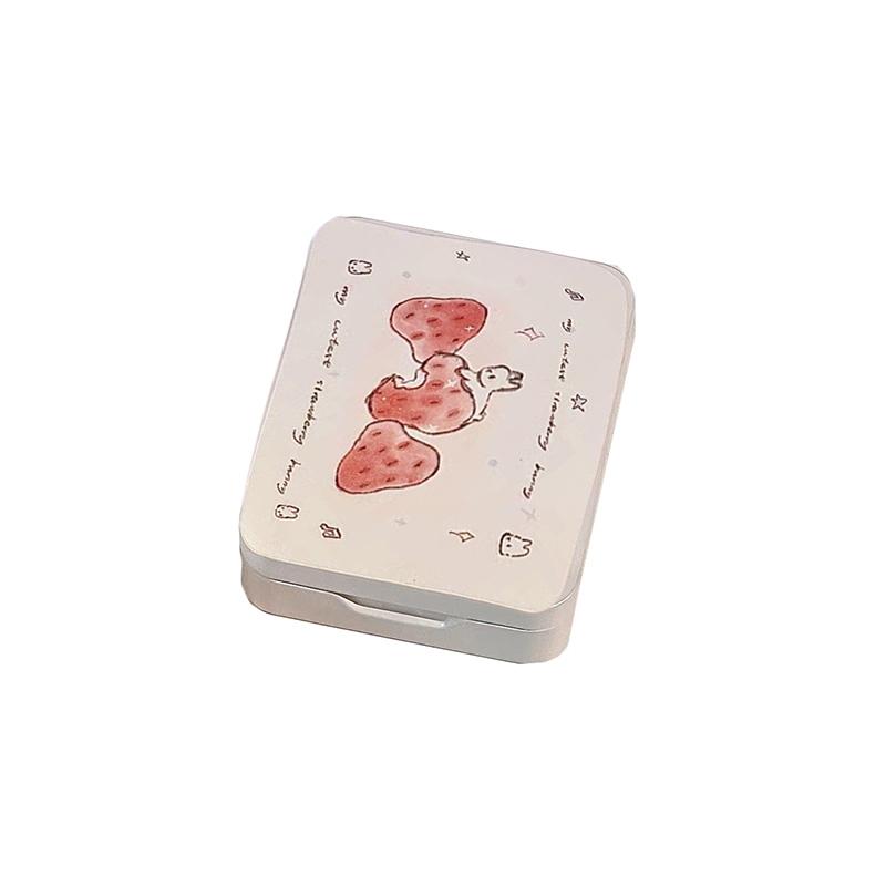 

Kawaii Cartoon Bunny Storgae Box Empty Kpop Pocards Настольный органайзер Портативный чехол для канцелярских принадлежностей с заколкой для волос