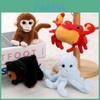 Plüschpuppe Meerestiere mit Kurzplüschstoff für Taschenzubehör und Handspielzeug