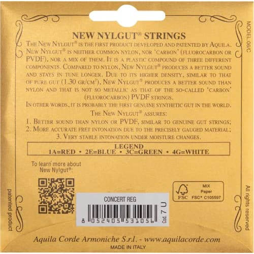 Aquila AQ-CR 7U Concert Ukulele Strings, 76cm