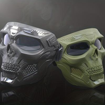Maska czaszka motocyklowa gogle przeciwwiatrowe sport na świeżym powietrzu okulary do jazdy rekwizyty na Halloween wiatroszczelna maska taktyczna