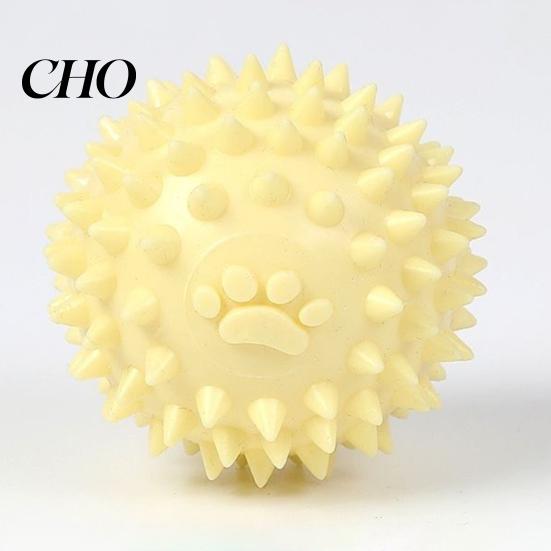 Soft Rubber Dog Toy Spike Ball Flexible TPR Cleans Teeth Massages Gums Reduces Pet Bad Breath Durable Interactive Chew for Dogs And Cats